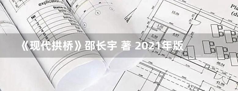 《现代拱桥》邵长宇 著 2021年版